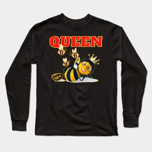 Queen Bee Wife Mother Lady Boss Long Sleeve T-Shirt